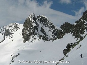 a Zsudele-csúcs és a Kapu-torony télen